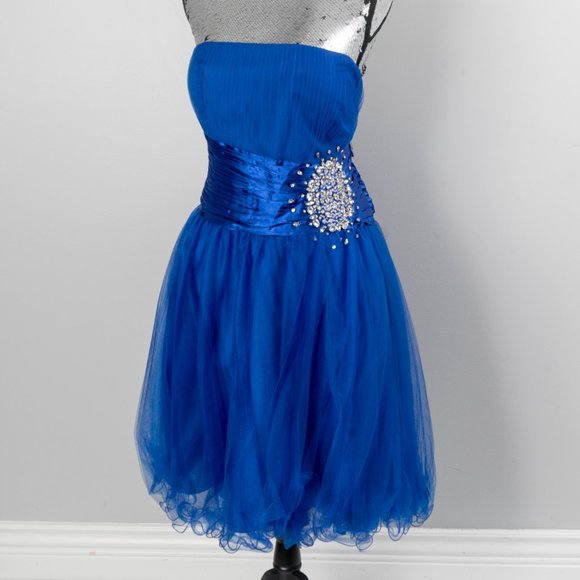 NWT Royal Blue Embellished Convertible Dress - sz 18 - Picture 1 of 8